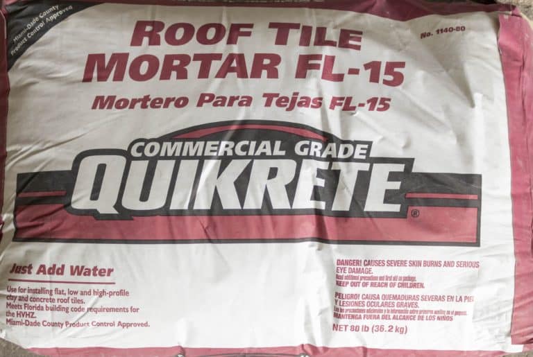 Tile Mortar Mix Water Ratio