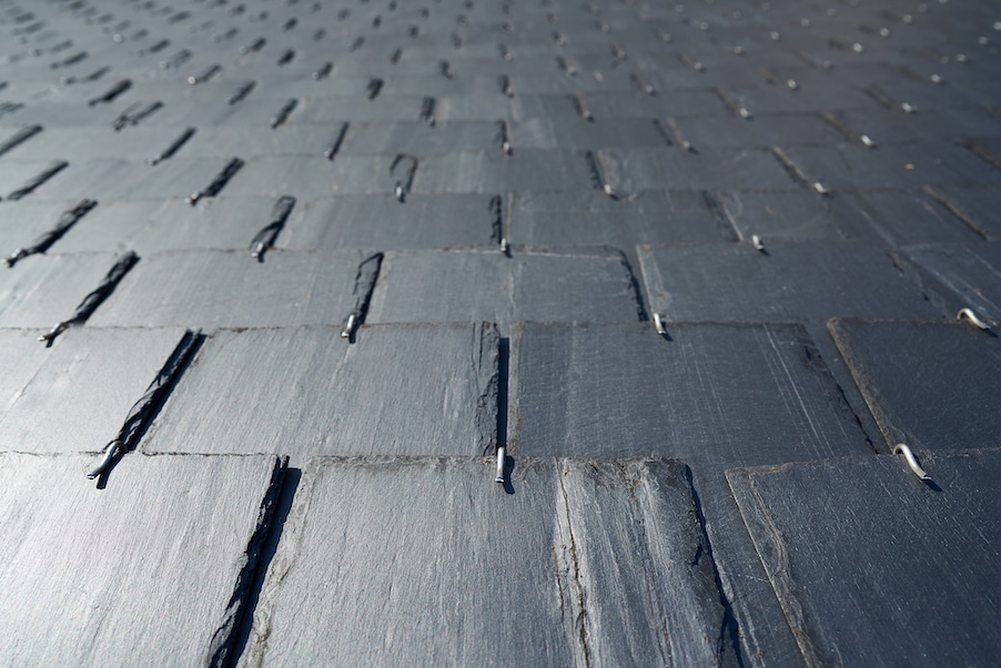 Slate tile roofing