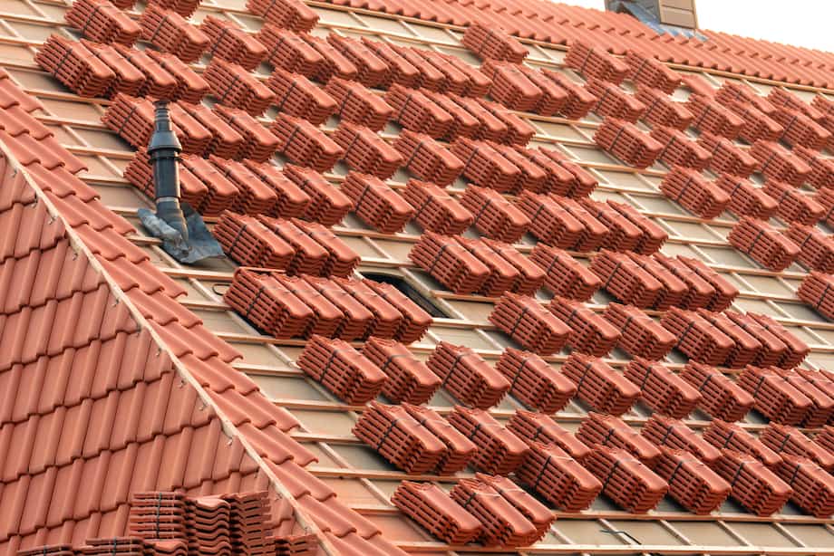 warm roof tiles