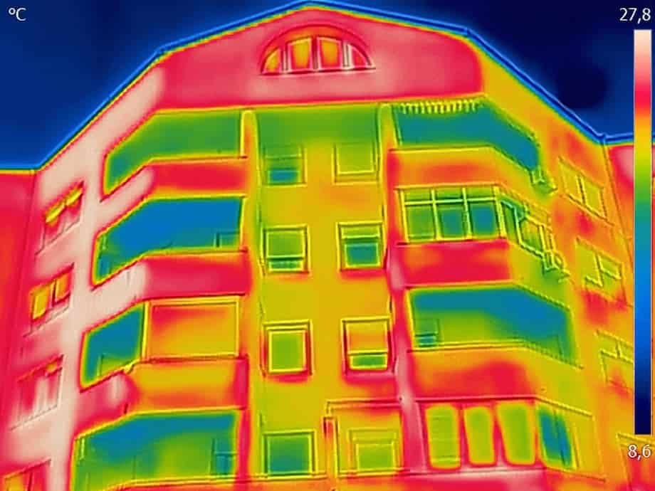Detecting Heat Loss Outside building Using Infrared Thermal Camera